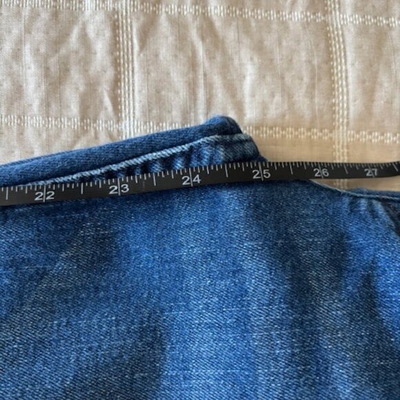 Hudson Collin Crop Distressed Hem Dark Wash Jeans size 30 - Picture 9 of 10